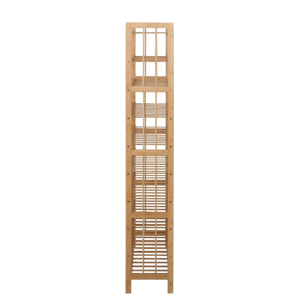 Shoe Rack Cabinet Bamboo 10-tier 50 Pairs