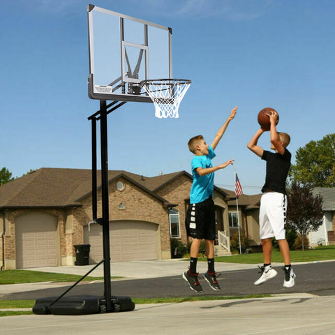 Height-Adjustable Basketball Portable Hoop for Kids and Adults