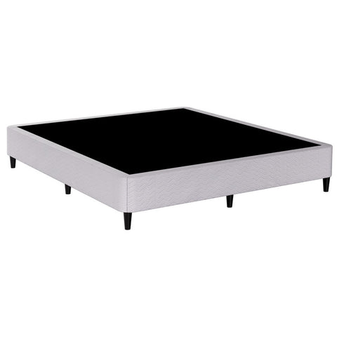 Bed Frame Double/King/Queen Size Metal Grey Mason