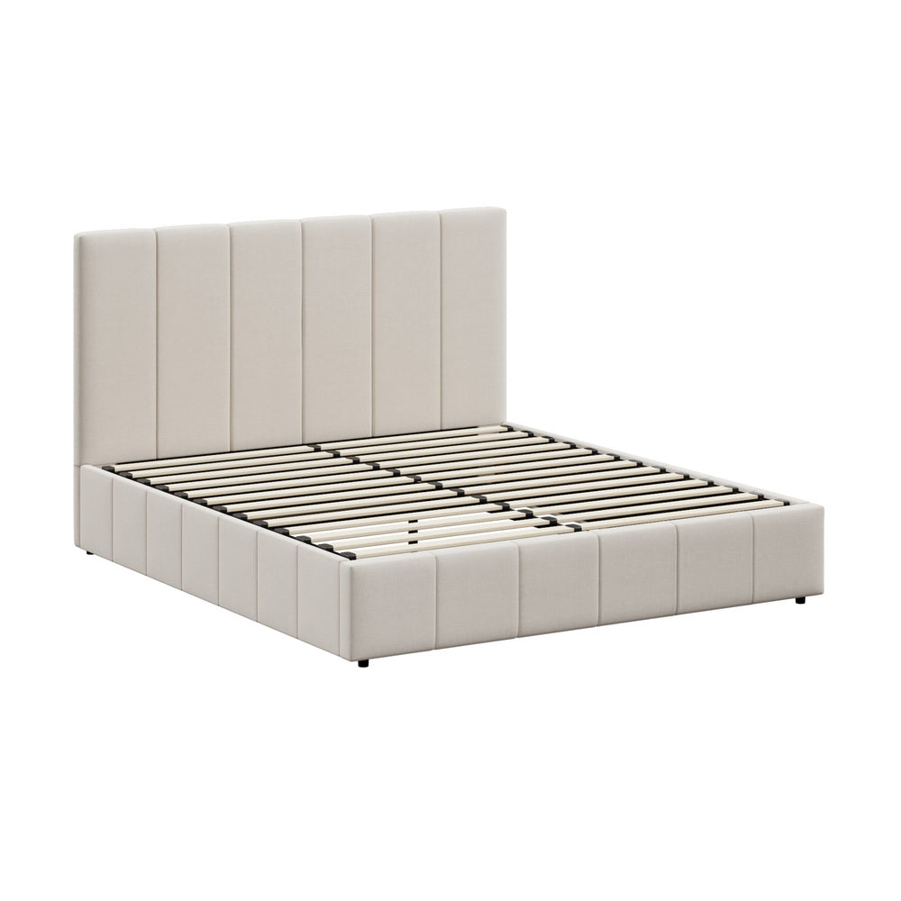 Bed Frame Queen Size Gas Lift Storage Base VISH