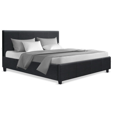 Bed Frame Queen Size Charcoal Neo