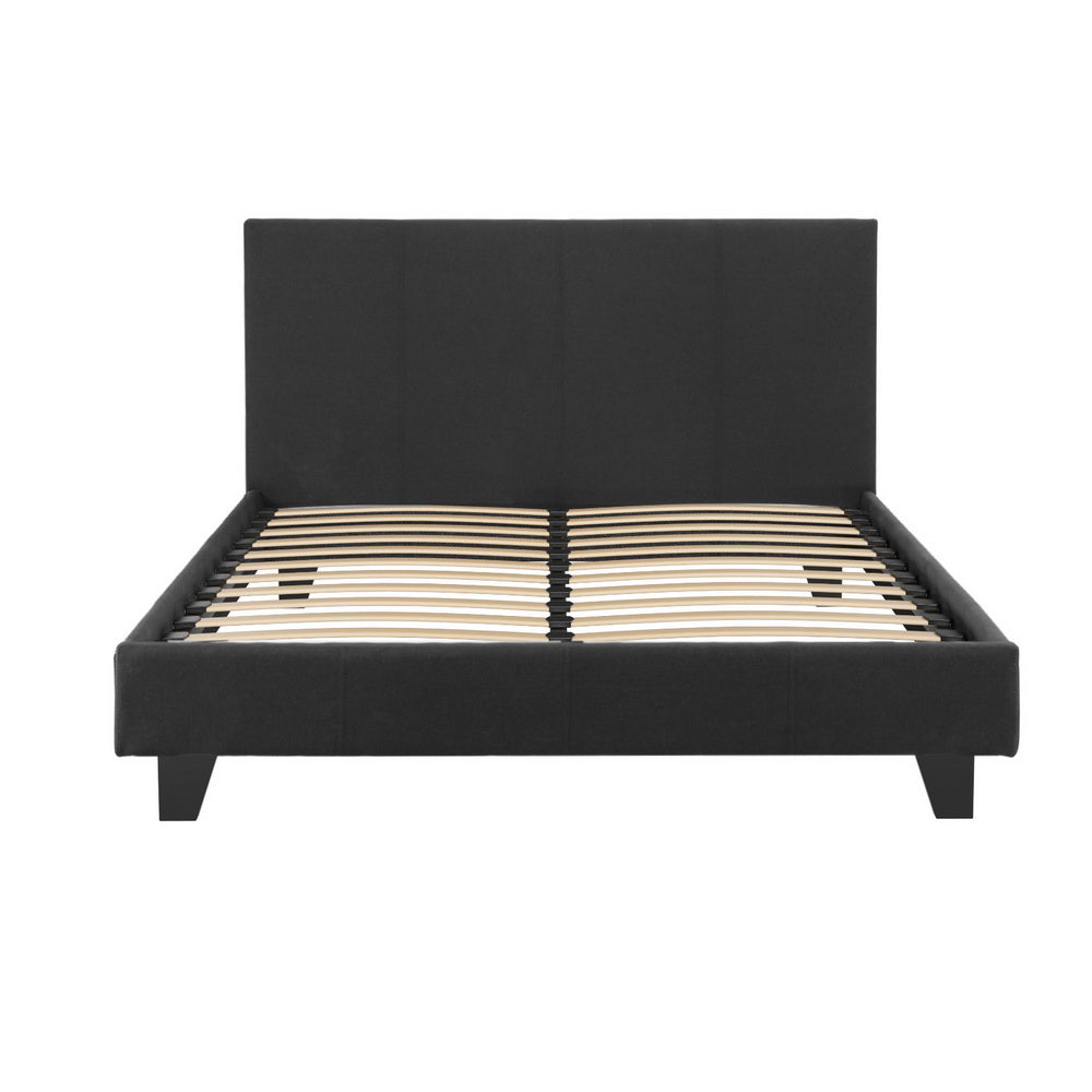 Bed Frame Double Size Charcoal NEO