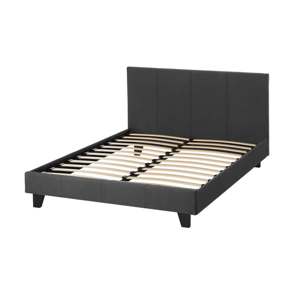 Bed Frame Double Size Charcoal NEO