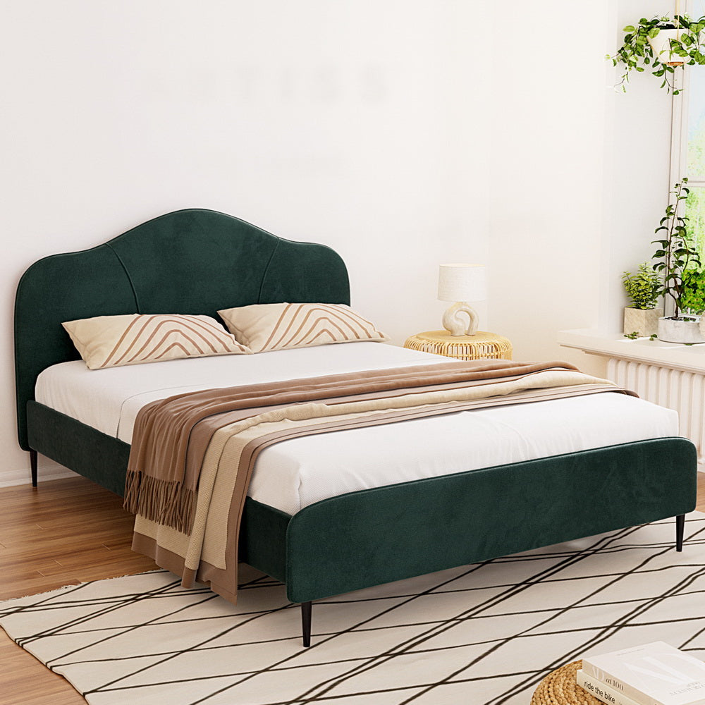 Bed Frame King Single/Queen Size Velvet