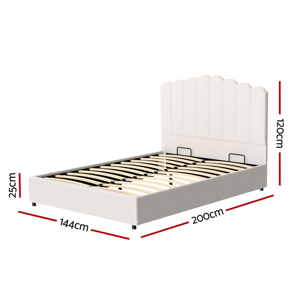 Elegant Double/King/Queen/Single Boucle Bed Frame