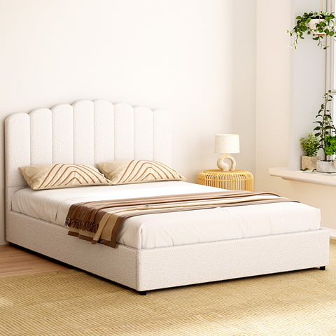 Elegant Double/King/Queen/Single Boucle Bed Frame