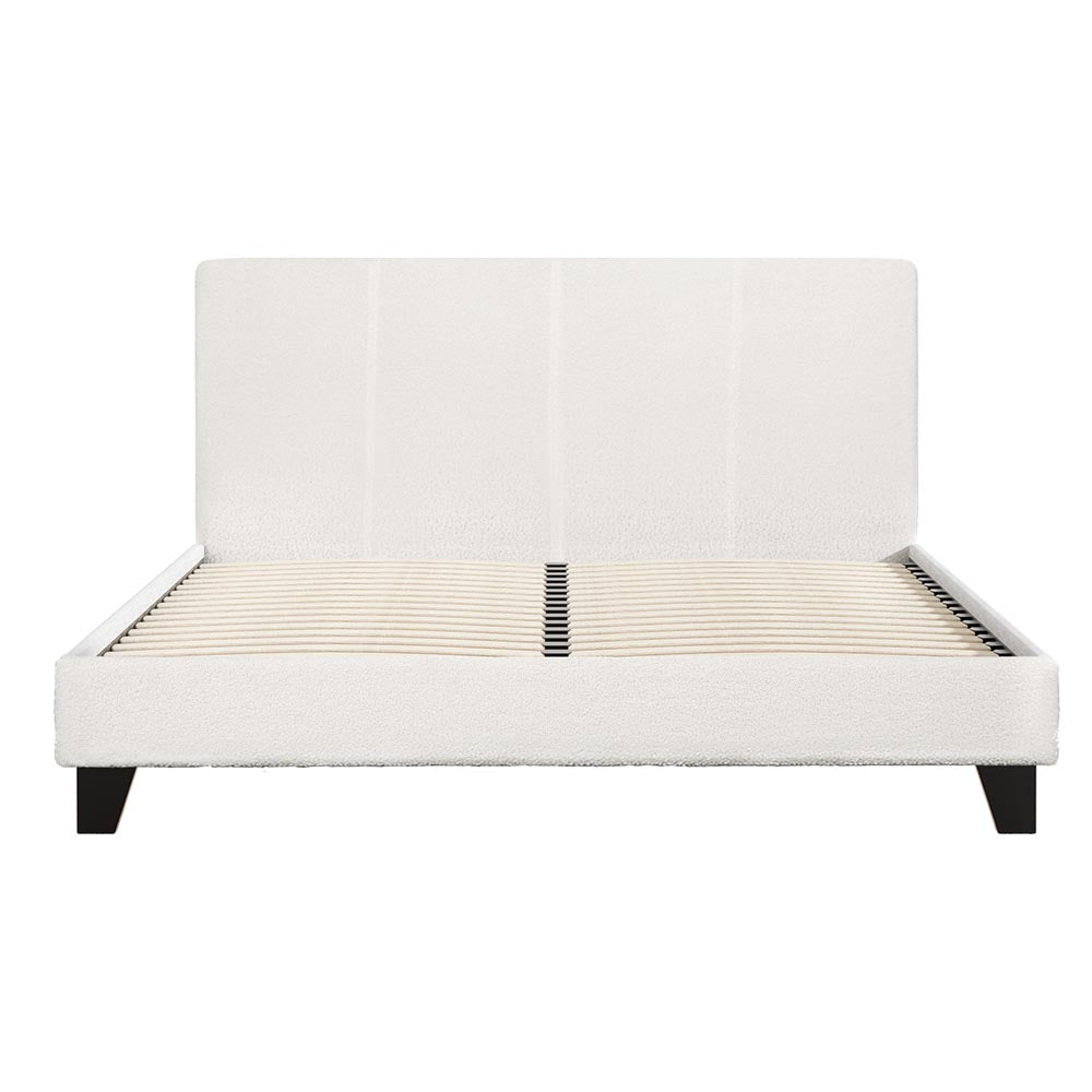 Bed Frame Double Size Boucle Neo