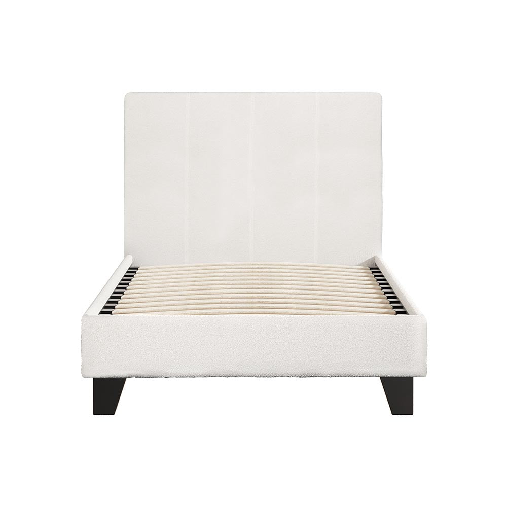 Bed Frame Single Size Boucle Neo