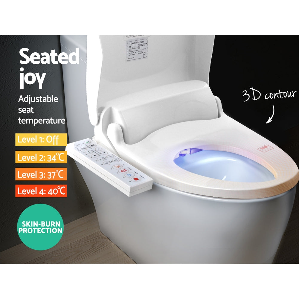 Electric Bidet Toilet Seat Cover Bathroom Spray Water Wash V Shape