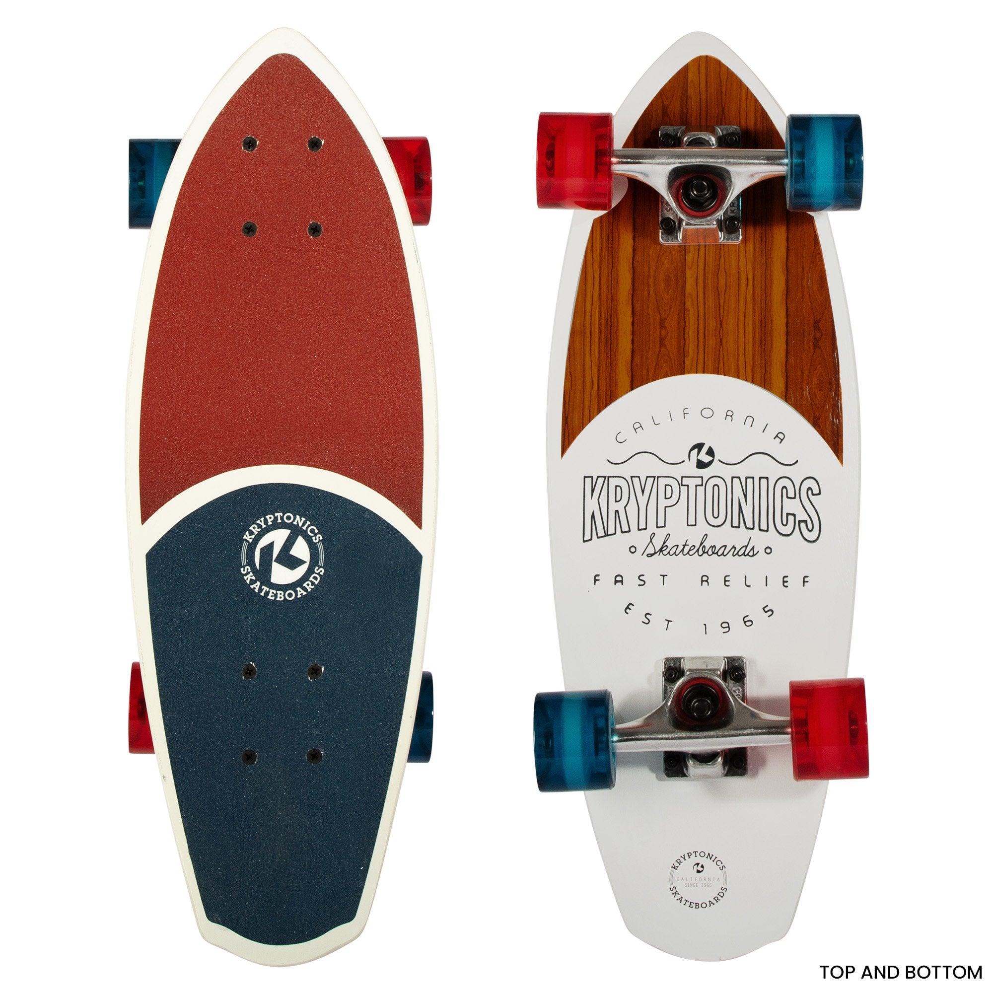 23-inch Mini Fat Cruiser Board - Liberty Blue