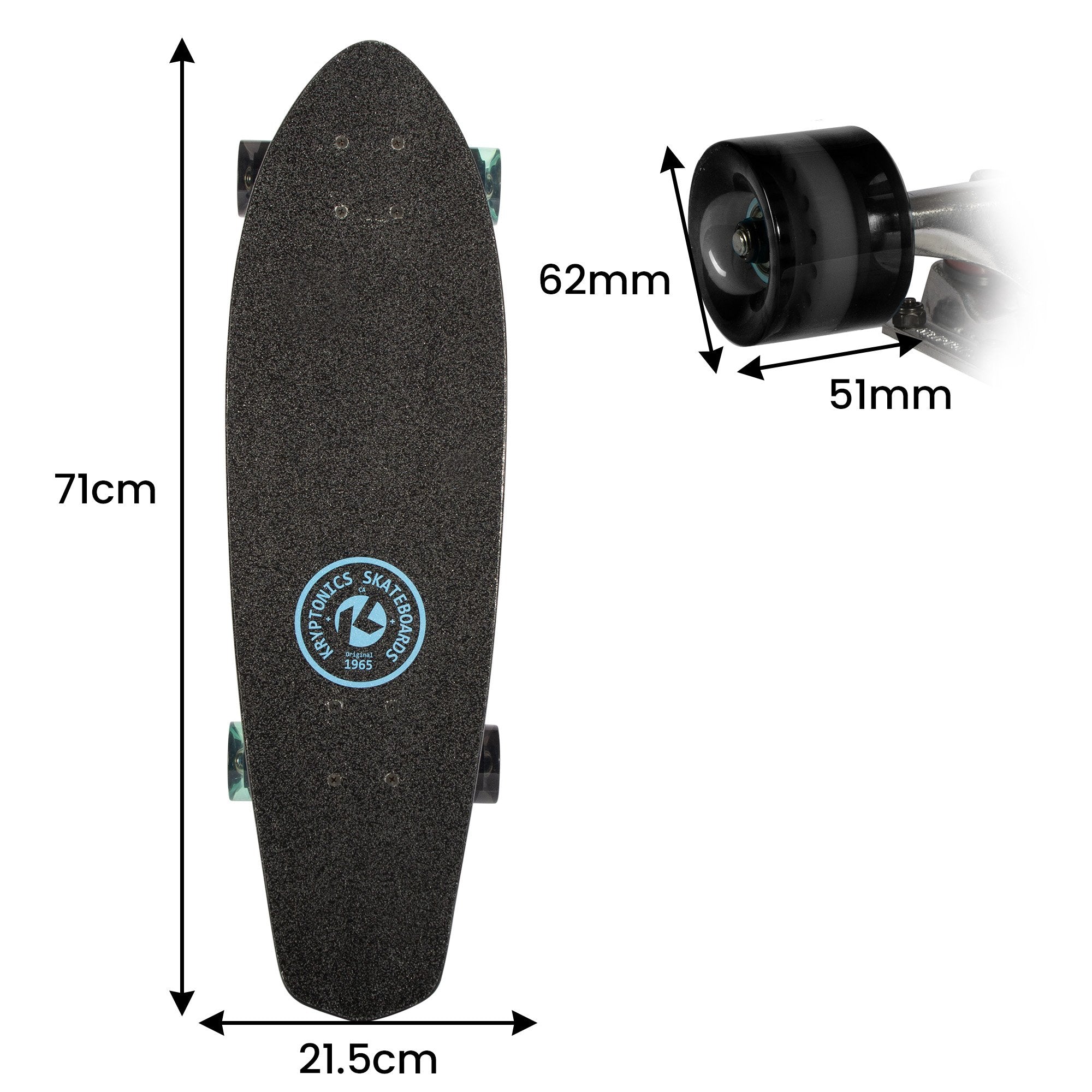 28-Inch Cruiser Board - Negative