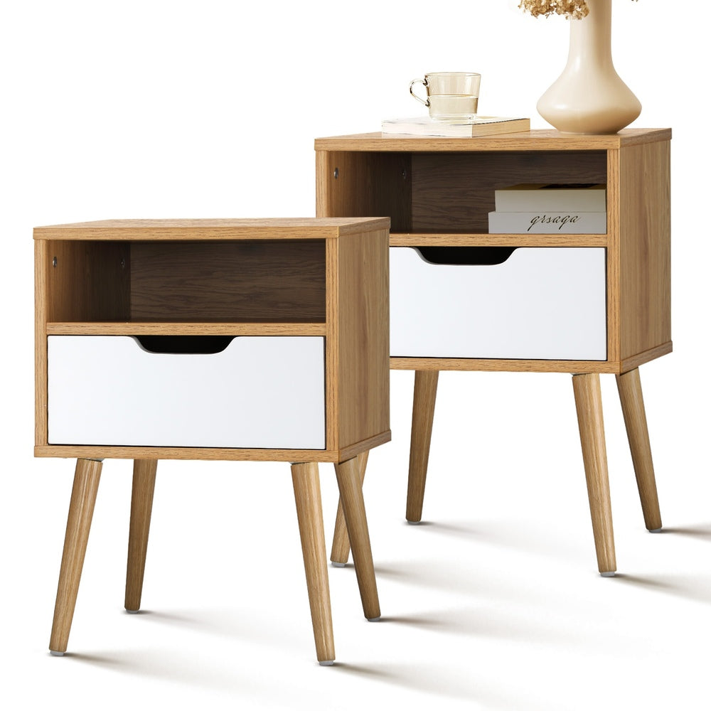 Bedside Tables Set of 2 Side Table