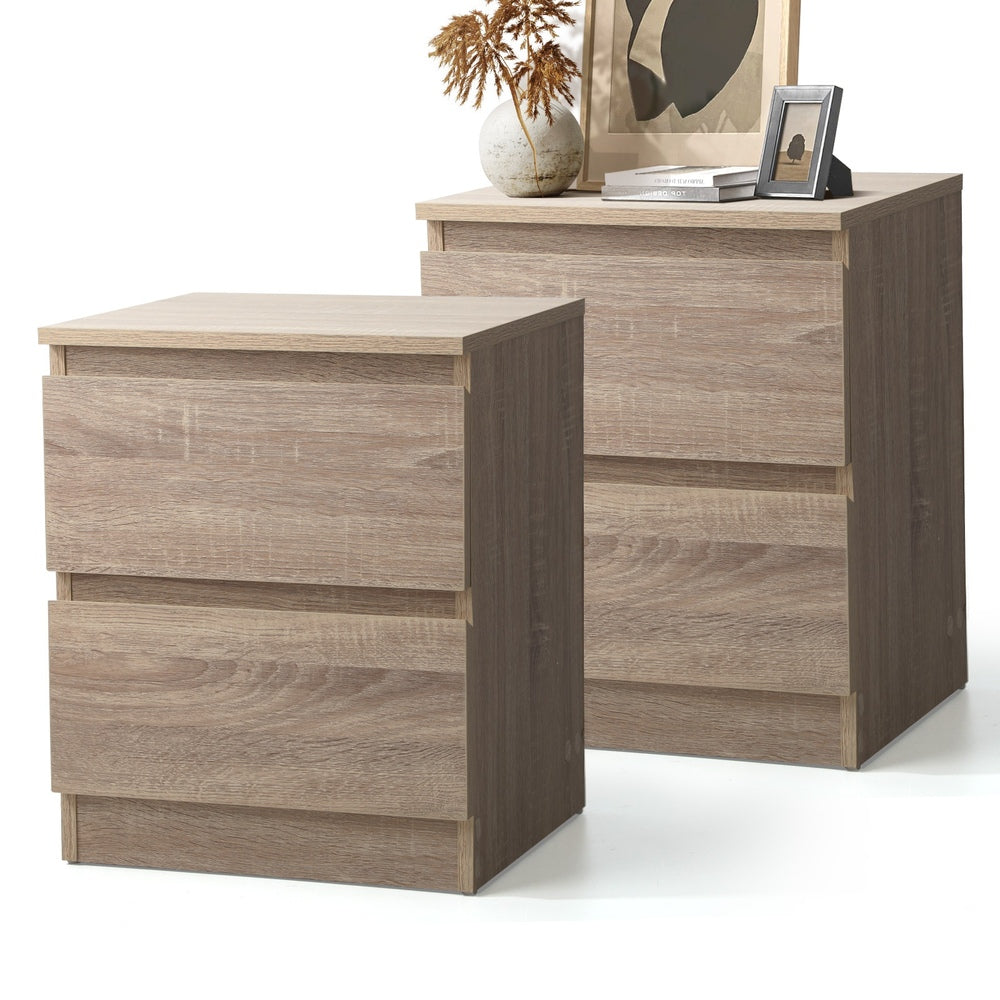 Bedside Tables Set of 2 Nightstand Wood