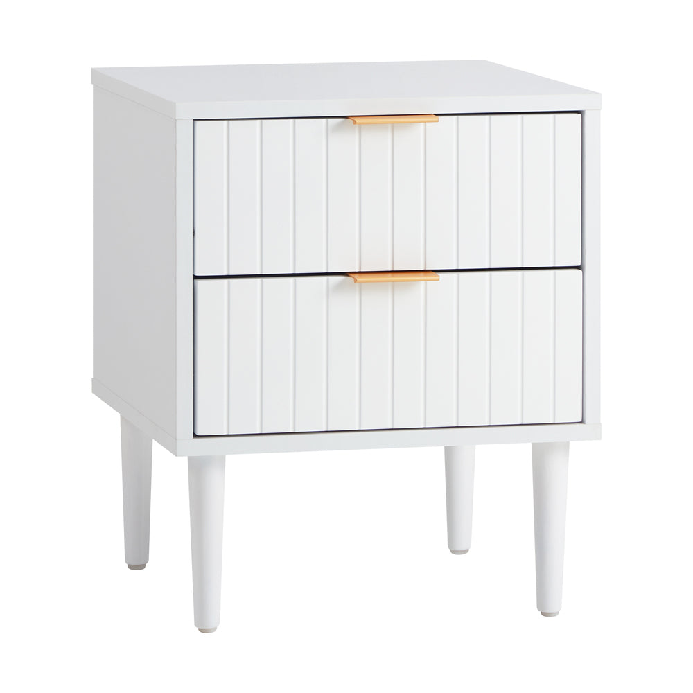 Bedside Tables Set of 2 Nightstand White