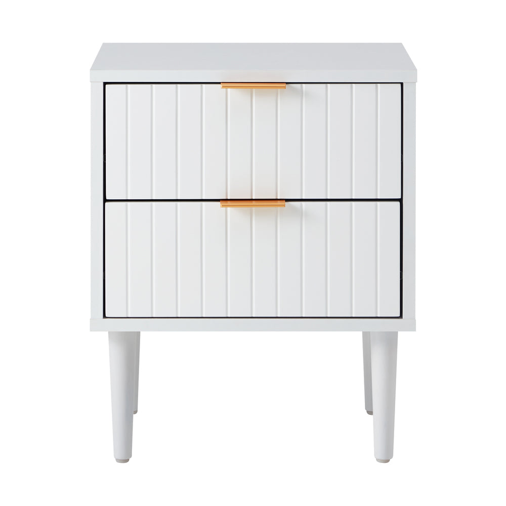 Bedside Tables Set of 2 Nightstand White