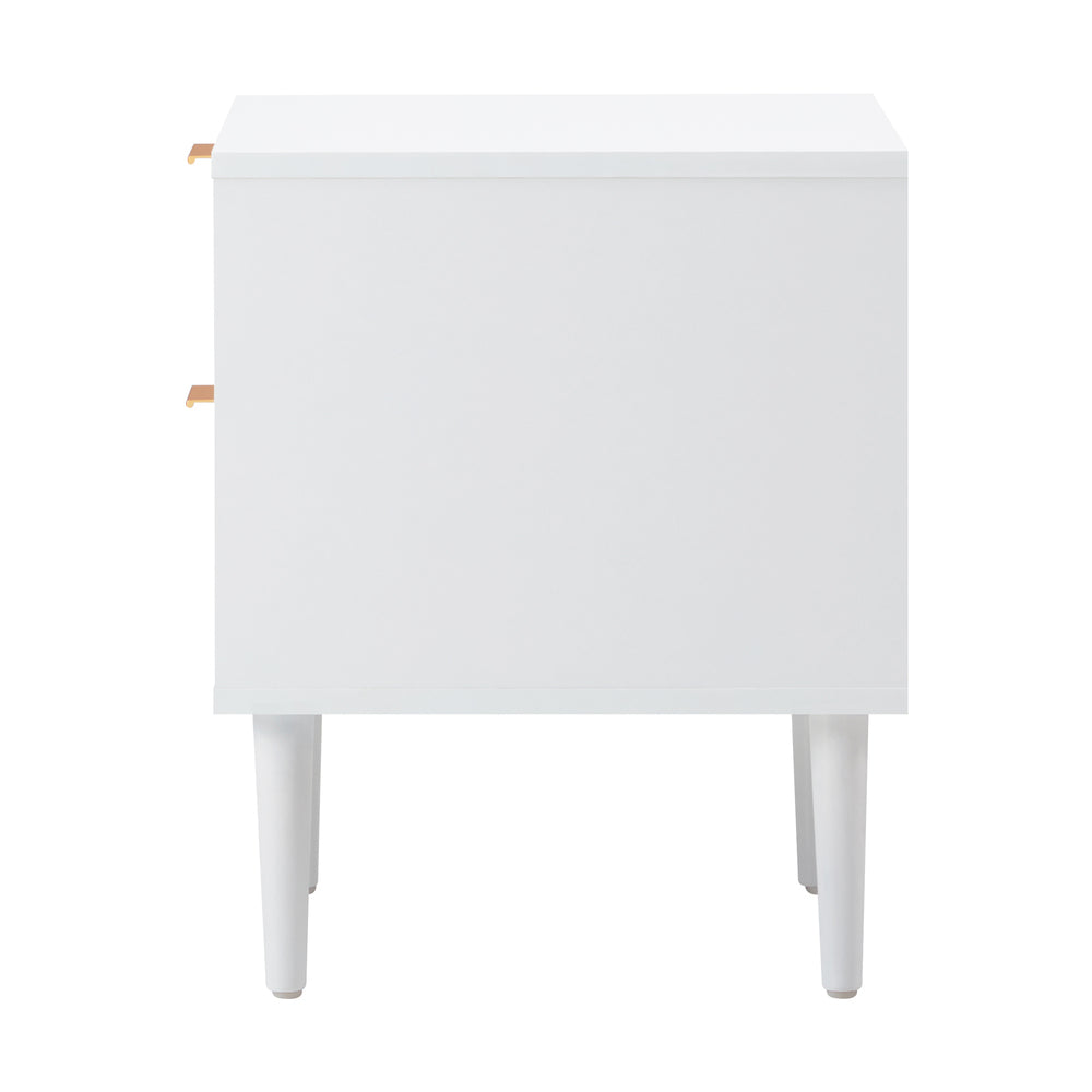 Bedside Tables Set of 2 Nightstand White