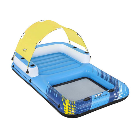 Inflatable Floating Island Lounger w/ Sunshade