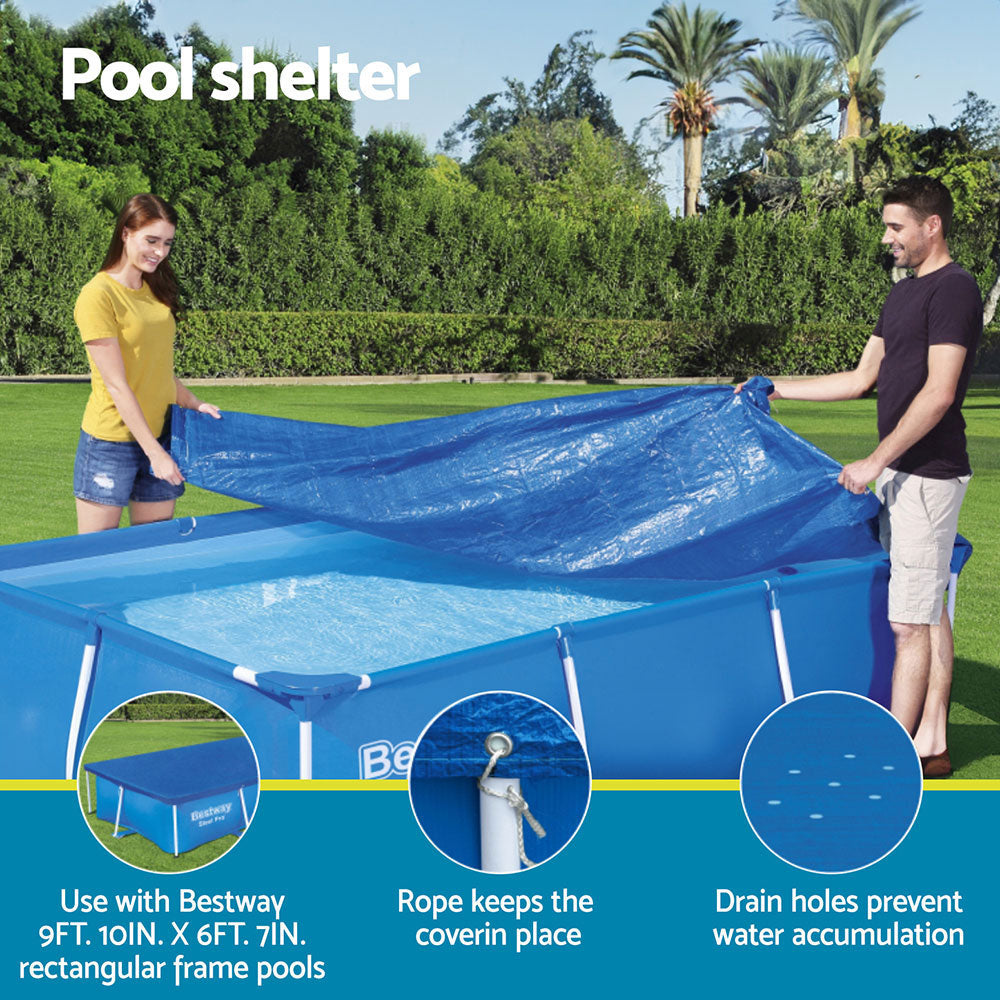 Pool Cover 58106 Fits 3x2.01m Above Ground PE Blanket