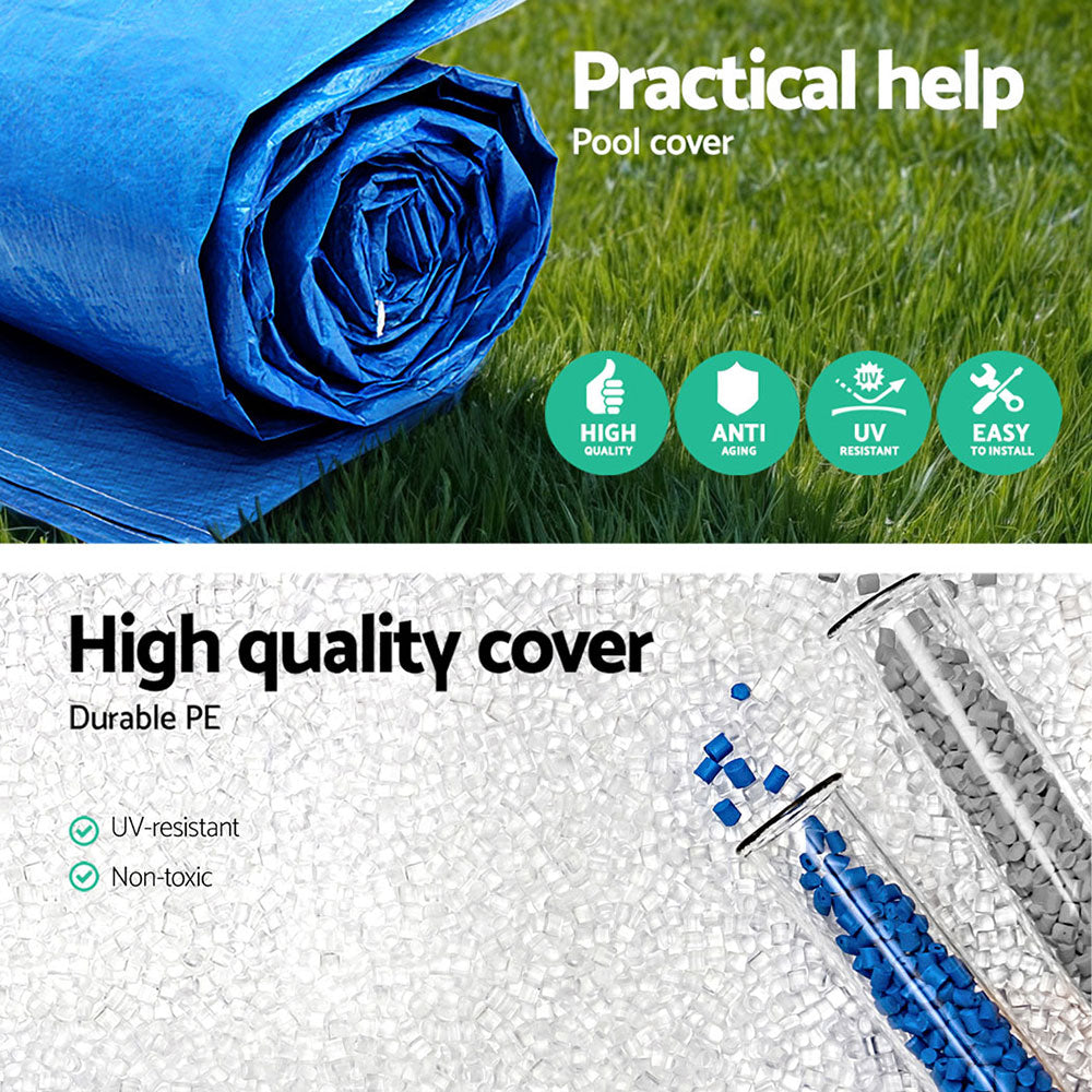 Pool Cover 58106 Fits 3x2.01m Above Ground PE Blanket