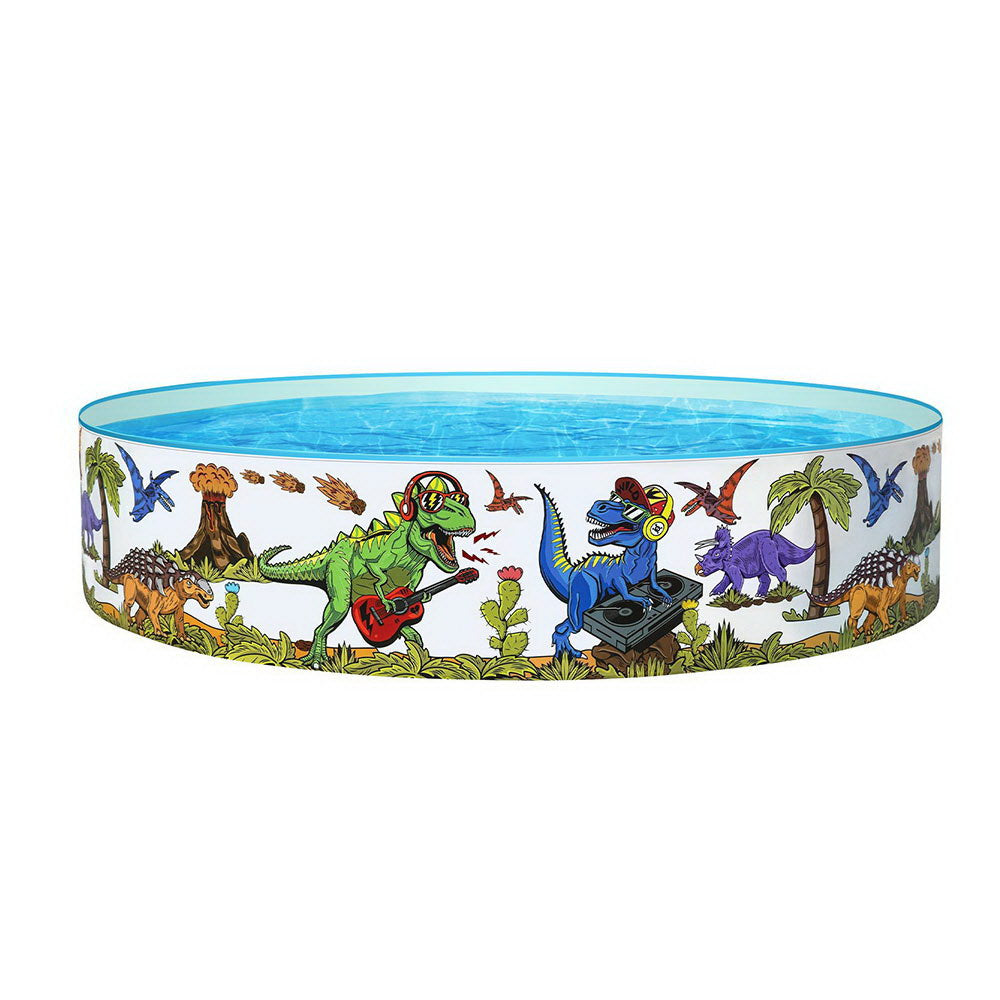 183X38Cm Round Above Ground Rigid Swimming Pool Dinosaur 946L