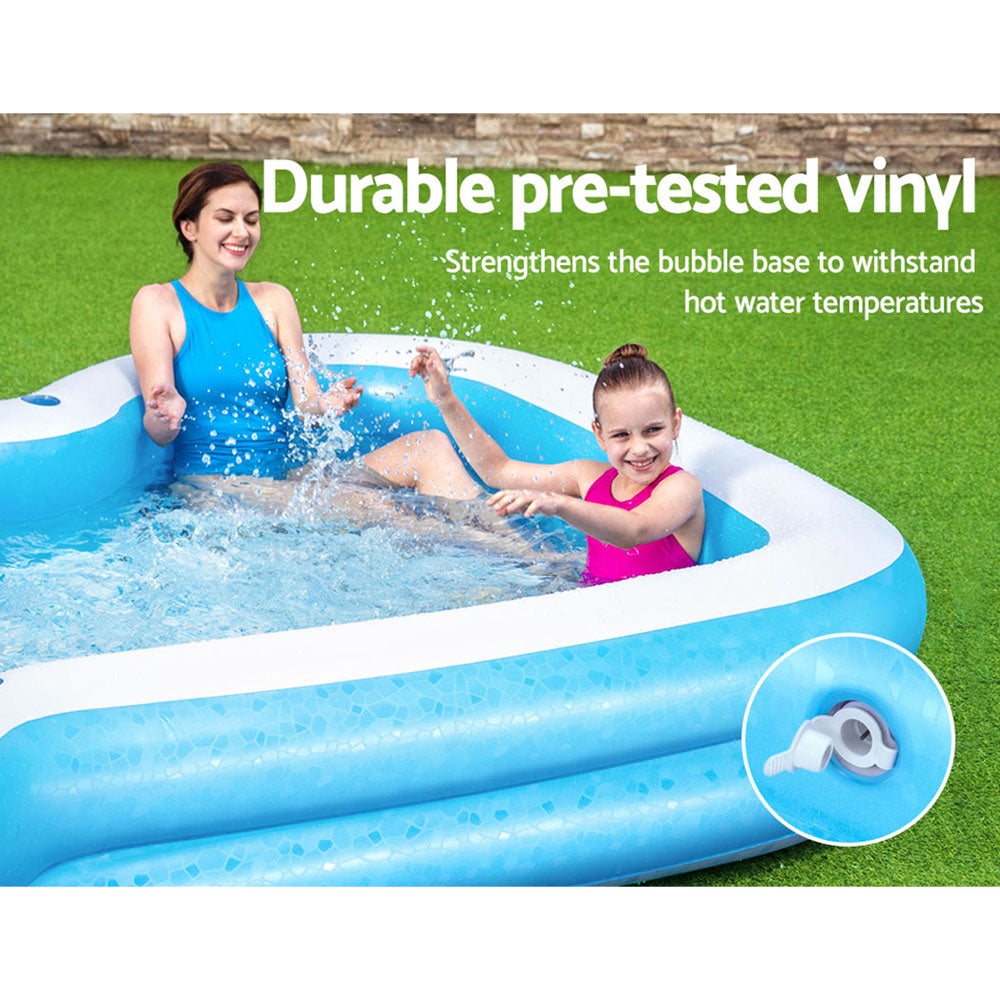 Kids Pool 305X274X46Cm Inflatable Above Ground Swimming Pools 1207L