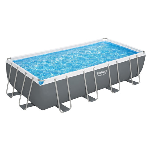 Steel Frame Above Ground Pool 549x274x122cm w/ Pump & Ladder