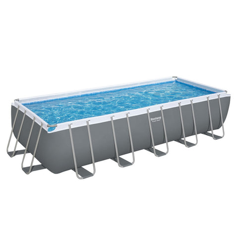 Steel Frame Above Ground Pool 640x274x132cm w/ Pump & Ladder