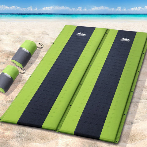 Self Inflating Mattress Camping Mat Air Bed Pad Double Green