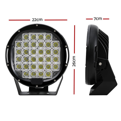 Pair LED Driving Lights 9 Inch Flood Spot Lights Car Truck SUV 12V 24V