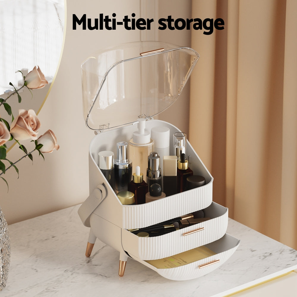 Makeup Case Portable Cosmetic Organizer Storage Box Jewellery Holder