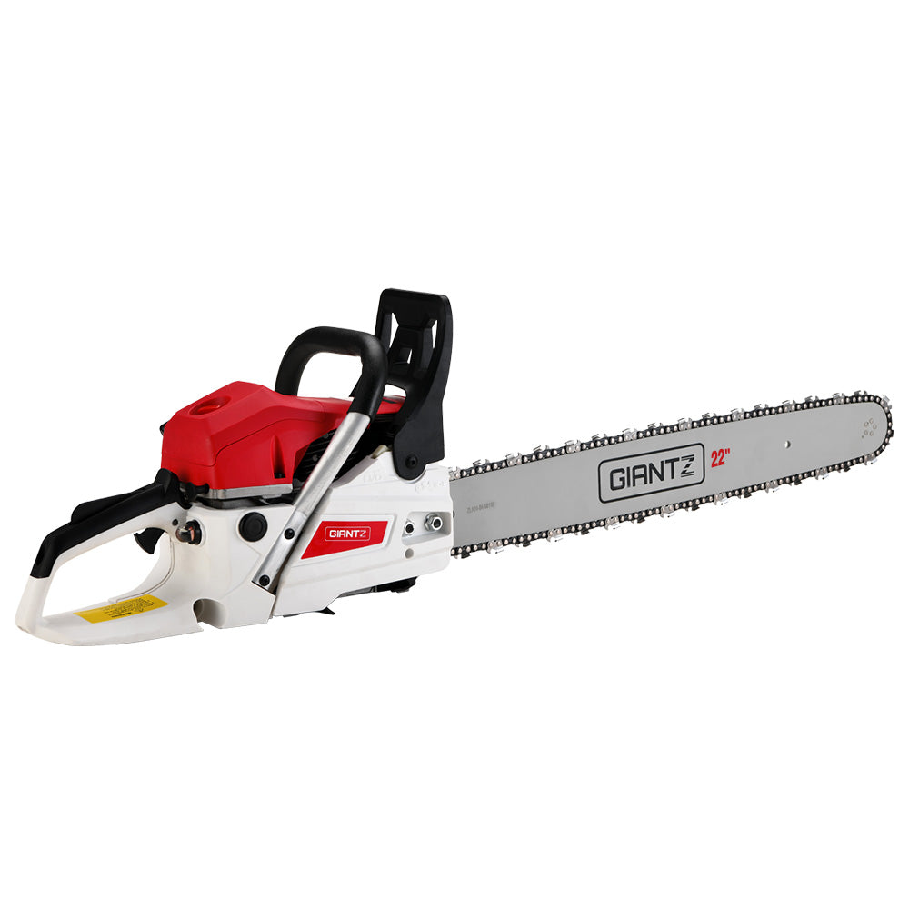 62cc Petrol Commercial Chainsaw 22" Bar E-Start Tree Chain Saw 5.2HP