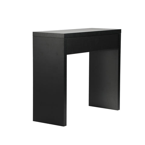 Console Table with Drawer Black