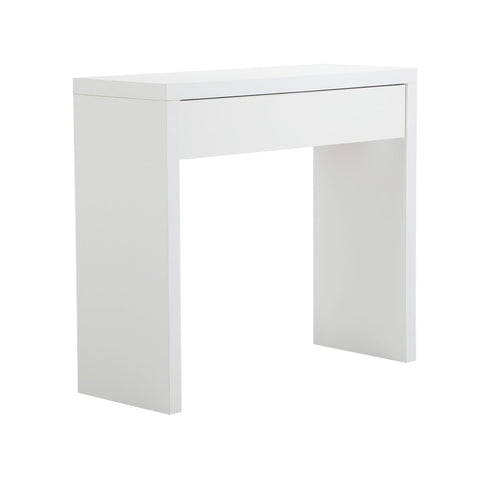 Console Table with Drawer Black/White