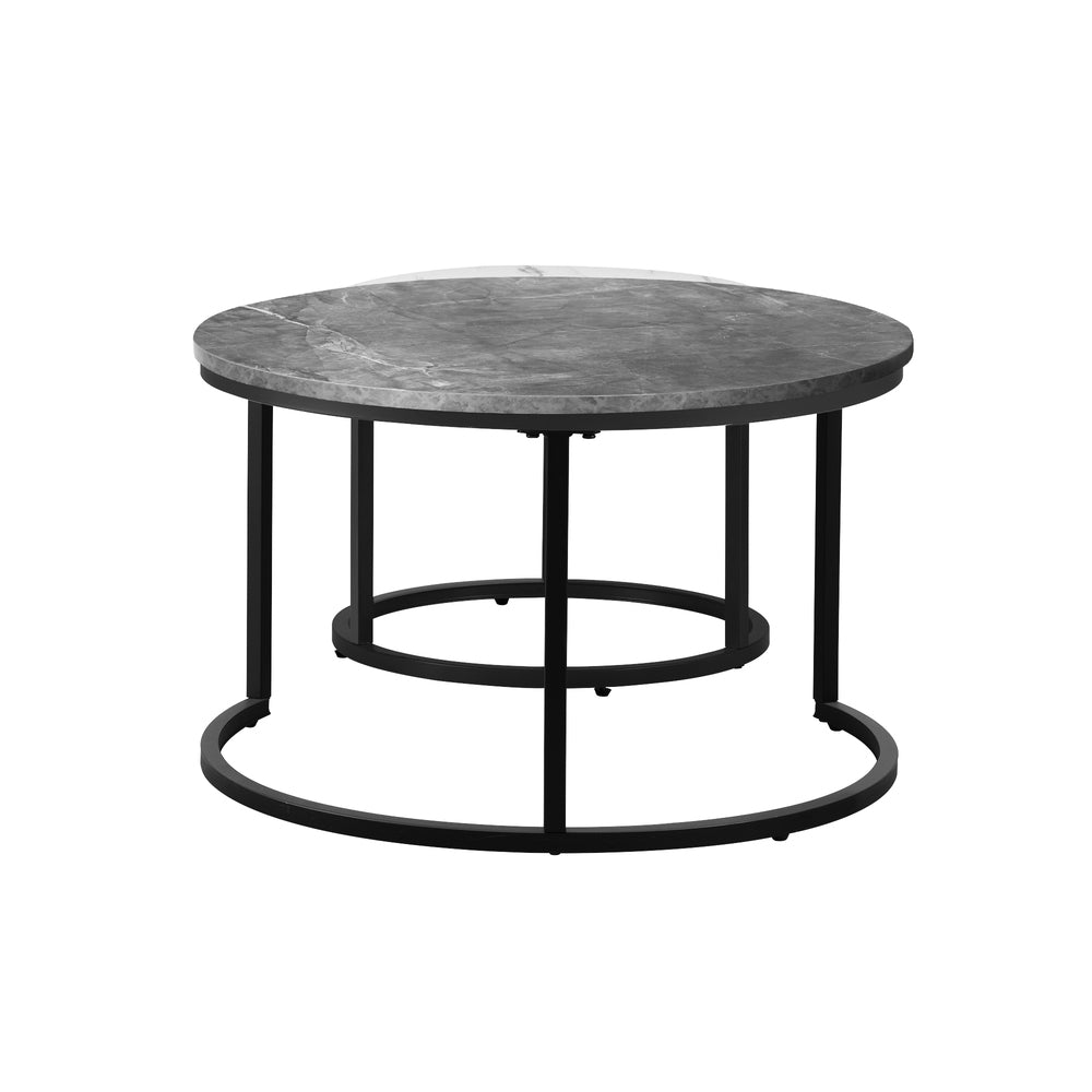 Nesting Coffee Table Round Marble