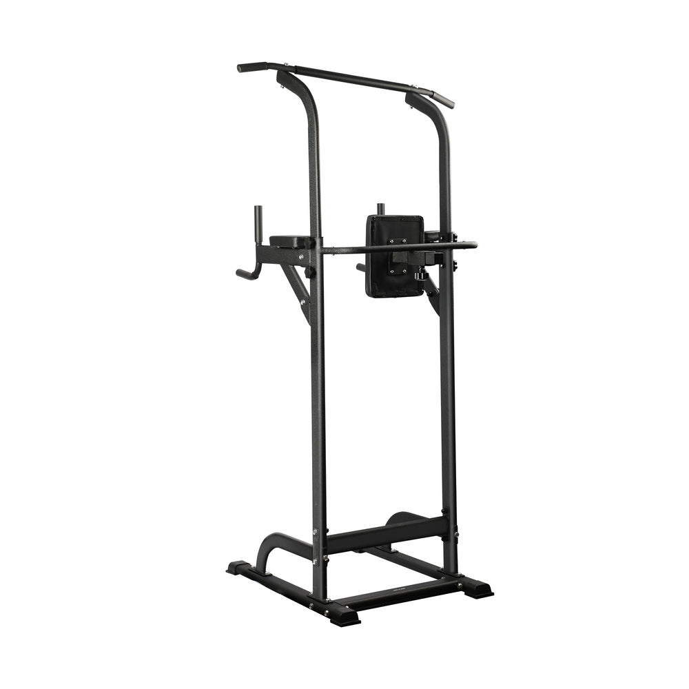 Versatile Workout Hub: Power Tower with Integrated Weight Bench and Pull-Up Bar