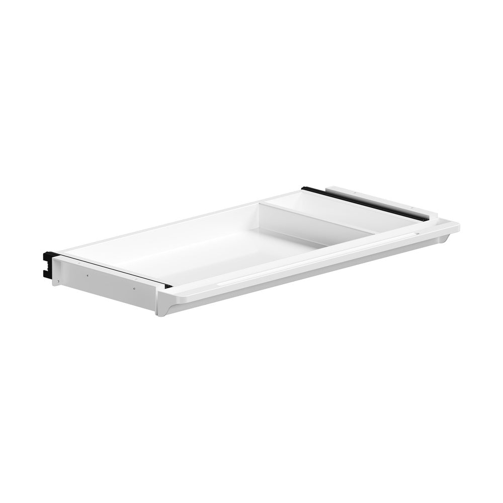 Under Desk Drawer Pull-Out Drawer Sliding Tray White