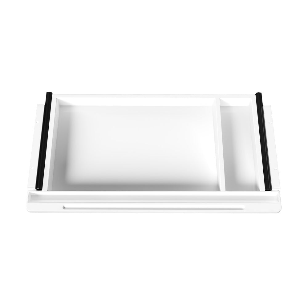 Under Desk Drawer Pull-Out Drawer Sliding Tray White