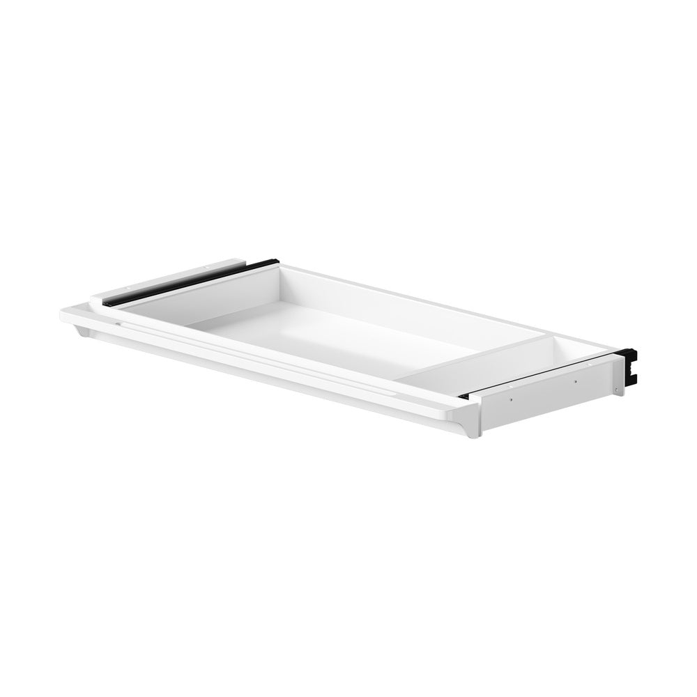 Under Desk Drawer Pull-Out Drawer Sliding Tray White