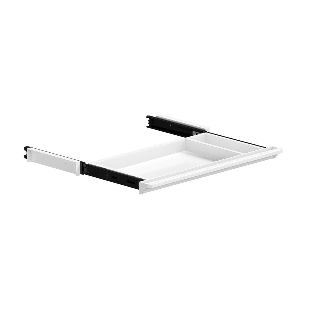 Under Desk Drawer Pull-Out Drawer Sliding Tray White