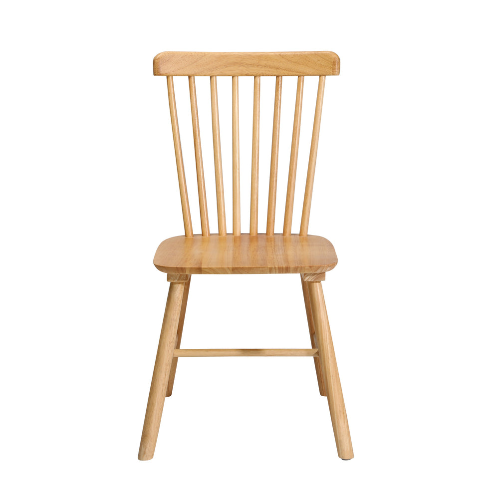 Dining Chairs Minimalist Vertical Back Wooden