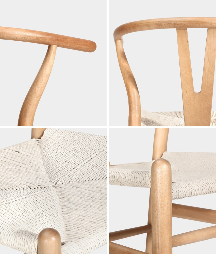 Dining Chair Wooden Hans Wegner Wishbone Chair