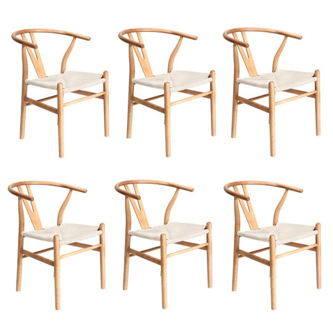 4Pcs/6PcsDining Chair Wooden Hans Wegner Chair Wishbone