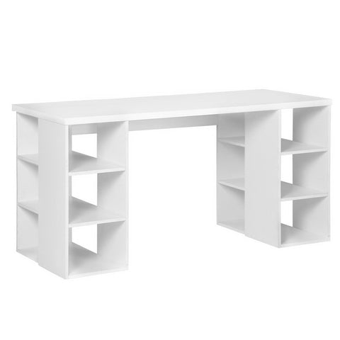 Computer Desk Bookshelf White 150Cm