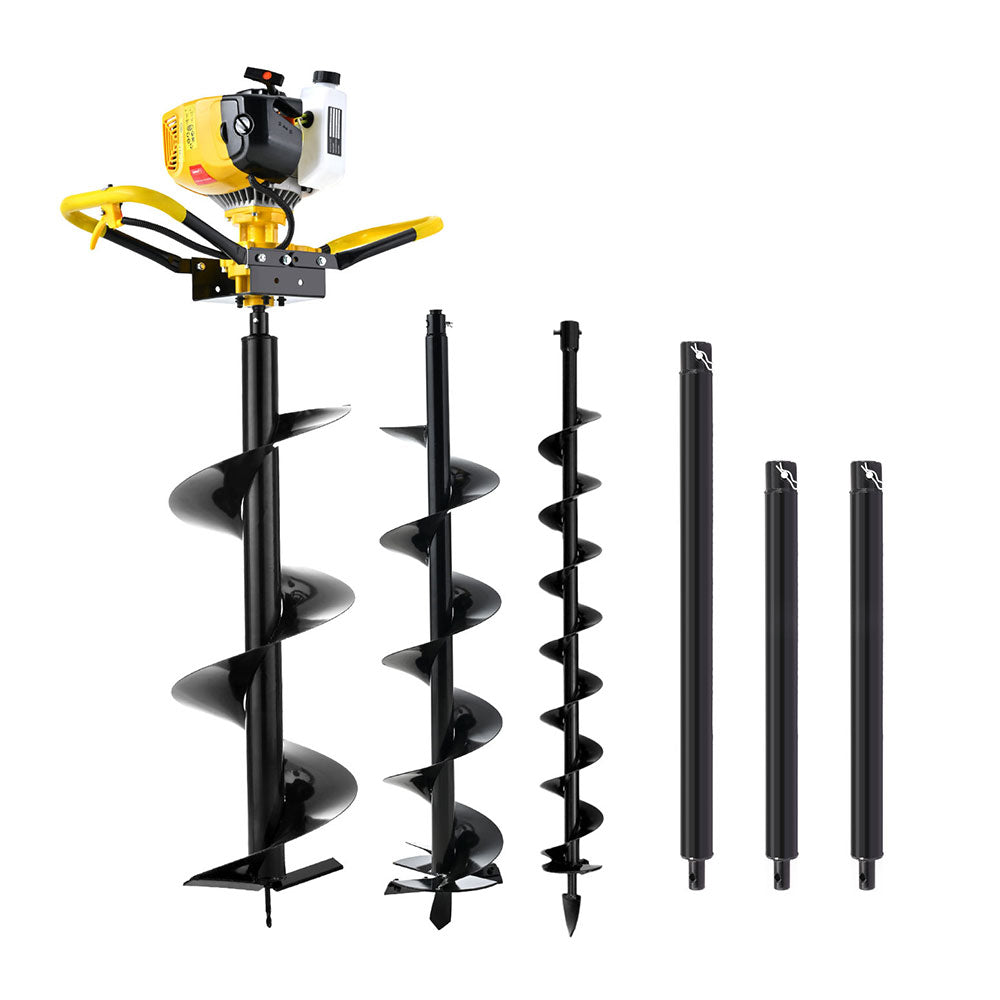 74CC Heavy-Duty Post Hole Digger with Auger Bits