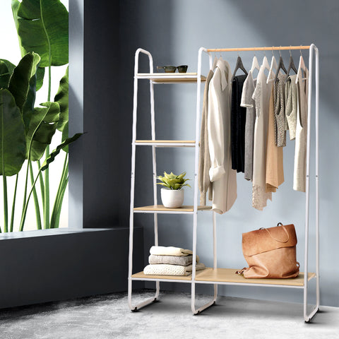 Clothes Rack Coat Stand 150Cm Hanger Closet White