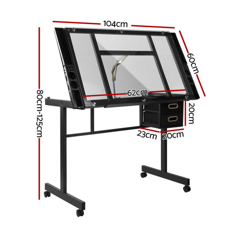 Drawing Desk Drafting Table Black