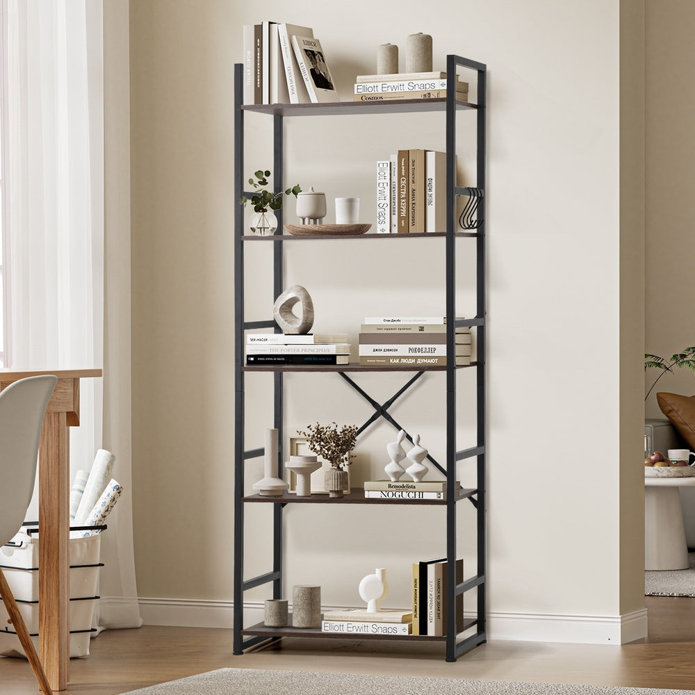 Display Shelf 5-Tier Shelves Stand Rack 60CM