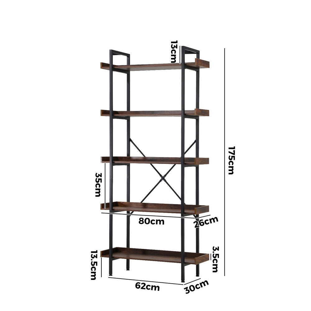 Display Shelf 5-Tier Stand Rack 80CM