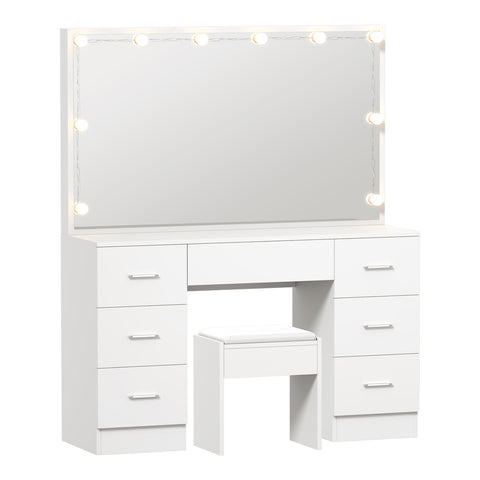 Dressing Table Large Makeup Mirror 10 LED Bulbs