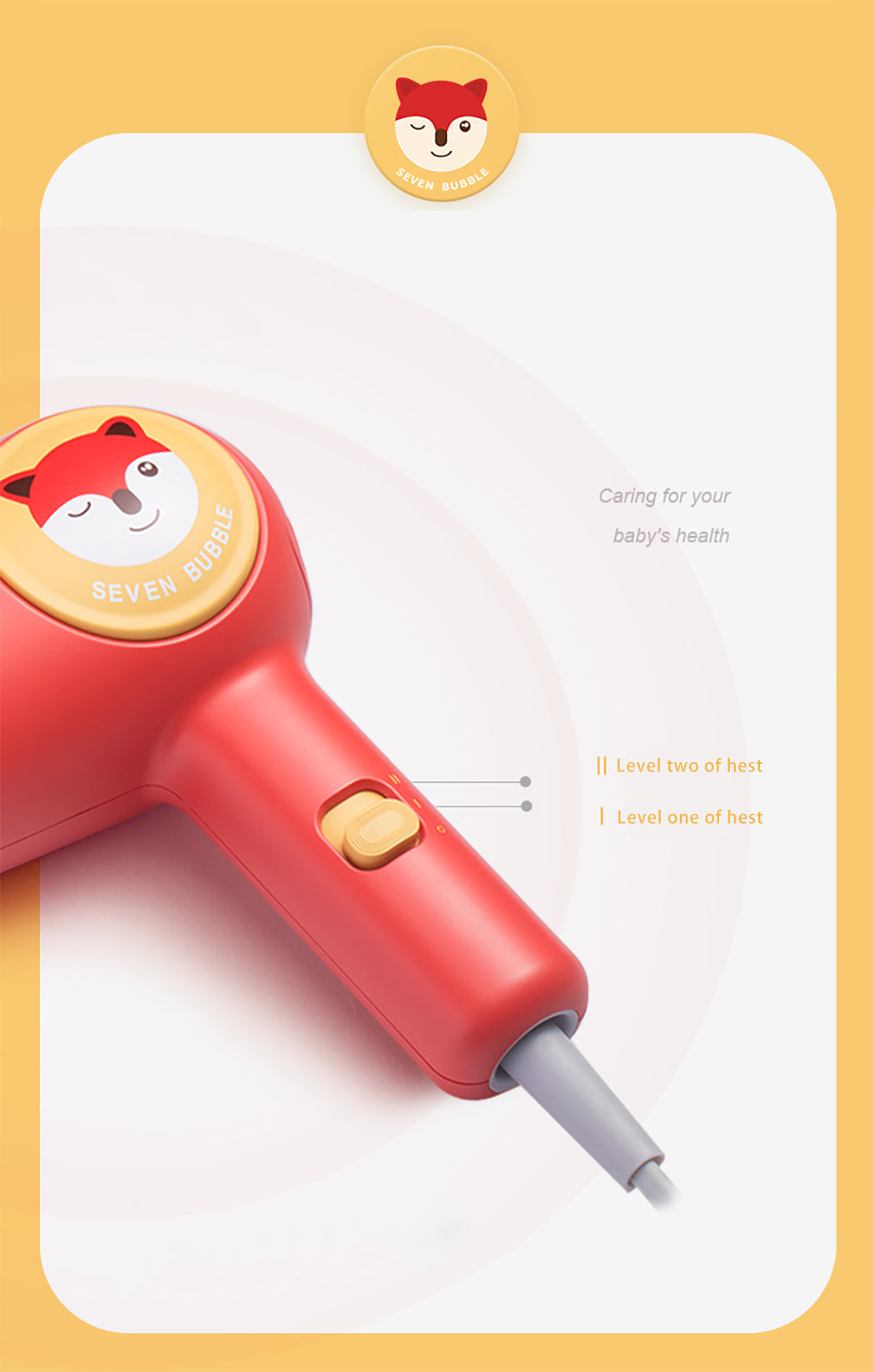 Seven Bubble ultra quiet Kids - Hair Dryer